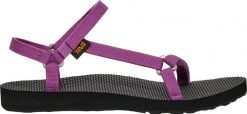 TEVA Sandały damskie W'S Original Universal Slim striking purple-36. Fioletowe sandały damskie Teva, bez wzorów, z tworzywa sztucznego, bez obcasa, bez zapięcia. Za 157.40 zł.