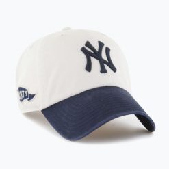Czapka z daszkiem 47 Brand MLB New York Yankees Grand Stand CLEAN UP. Brązowe czapki z daszkiem damskie 47 Brand, na wiosnę, bez wzorów. Za 119.99 zł.