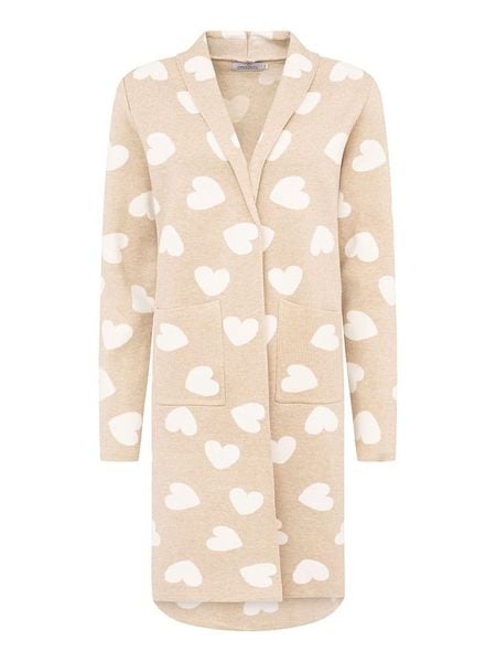 Zwillingsherz Kardigan w kolorze beżowym rozmiar: L/XL. Brązowe kardigany damskie Zwillingsherz, l, bez wzorów. Za 147.91 zł.