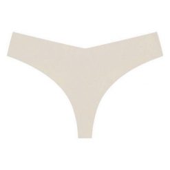 Stringi bezszwowe niewidoczne pod ubraniami Lala. Białe stringi Intica, bez wzorów, z materiału. W wyprzedaży za 69.00 zł.