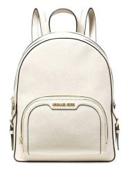 Michael Kors Skórzany plecak w kolorze kremowym - 22 x 30 x 11 cm rozmiar: onesize. Brązowe plecaki Michael Kors, bez wzorów, z materiału. Za 768.71 zł.