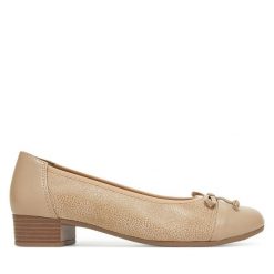Czółenka Go Soft. Brązowe czółenka damskie GO SOFT, bez wzorów, bez obcasa. Za 159.99 zł.