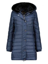 Canadian Peak Płaszcz zimowy "Biensureak" w kolorze granatowym rozmiar: M. Niebieskie płaszcze damskie Canadian Peak, na zimę, m, bez wzorów, z puchu, bez kaptura. Za 350.56 zł.