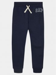 Gap Spodnie dresowe 550068-01 Granatowy Regular Fit. Niebieskie spodnie dresowe chłopięce GAP, z bawełny. Za 79.99 zł.