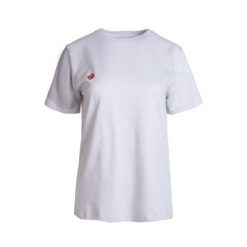 Klasyczny T-shirt z krótkim rękawem BRIANES W V2, wygodny i uniwersalny, idealny. Czerwone t-shirty damskie Izas, m, bez wzorów, bez kołnierzyka. W wyprzedaży za 121.70 zł.