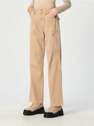 Jeansy wide leg high waist - kremowy. Białe jeansy damskie Sinsay, z podwyższonym stanem. Za 89.99 zł.