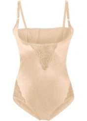 Body shape, silny stopień modelowania sylwetki. Brązowe bielizna korygująca bonprix, bez wzorów, z koronki. Za 119.99 zł.