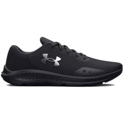 Buty do biegania damskie Under Armour Charged Pursuit 3. Czarne obuwie sportowe damskie Under Armour, bez zapięcia, do biegania. Za 149.99 zł.