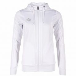 Damska bluza dresowa zapinana na zamek z kapturem Reece Australia Cleve TTS. Białe bluzy damskie REECE, s, bez wzorów, z dresówki, z kapturem. Za 229.25 zł.