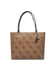 Guess Torebka Noelle II HWSO96 72250 Brązowy. Brązowe shopper bag Guess, z aplikacjami, ze skóry, bez dodatków. Za 679.99 zł.