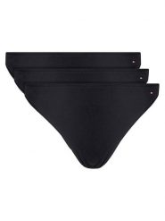 Tommy Hilfiger Komplet stringów UW0UW05752 Czarny. Czarne komplety bielizny Tommy Hilfiger, bez wzorów, z bawełny. Za 89.99 zł.