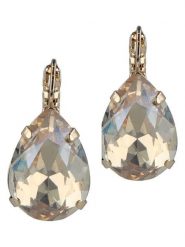 Otazu Pozłacane kolczyki z kryształami Swarovski rozmiar: onesize. Brązowe kolczyki damskie Otazu, z kryształem, pozłacane. Za 113.99 zł.