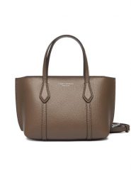 Tory Burch Torebka Perry Mini Tote 175548 Brązowy. Brązowe torebki klasyczne damskie Tory Burch, ze skóry, bez dodatków. Za 1,489.00 zł.