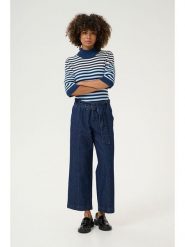 CULTURE Dżinsy "Bink Roselle" - Loose fit - w kolorze granatowym rozmiar: 38. Niebieskie jeansy damskie Culture, z podwyższonym stanem. Za 145.26 zł.