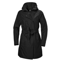 Płaszcz damski Helly Hansen Welsey II. Czarne płaszcze damskie Helly Hansen, xl, bez wzorów, z materiału, bez kaptura. Za 870.00 zł.