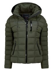 Geographical Norway Kurtka pikowana "Bastia" w kolorze khaki rozmiar: 3XL. Brązowe kurtki damskie Geographical Norway, xl, bez wzorów, bez kaptura. Za 244.22 zł.