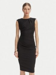 Rinascimento Sukienka koktajlowa CFC0127683003 Czarny Slim Fit. Czarne sukienki damskie Rinascimento, bez wzorów, z syntetyku, wizytowe, bez ramiączek. Za 449.99 zł.