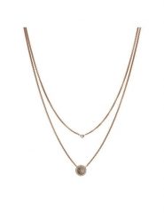 Fossil Naszyjnik Val JF02953791 Złoty. Żółte naszyjniki damskie Fossil, metalowe. Za 149.99 zł.