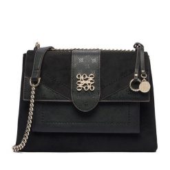 Torebka Nine West. Czarne listonoszki damskie Nine West, bez wzorów, bez dodatków. Za 349.99 zł.