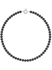 Pearline Naszyjnik z pereł w kolorze czarnym - dł. 42 cm rozmiar: onesize. Czarne naszyjniki damskie Pearline, z perłą, srebrne. Za 369.99 zł.