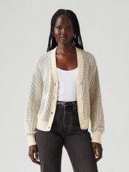 Levi's Kardigan w kolorze kremowo-niebiesko-czarnym rozmiar: M. Brązowe kardigany damskie Levi's, m, bez wzorów. Za 157.95 zł.