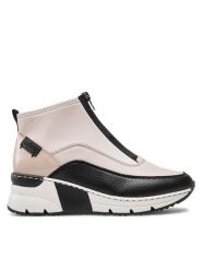 Rieker Sneakersy N6352-60 Beżowy. Brązowe obuwie sportowe damskie Rieker, z materiału, bez zapięcia. Za 329.99 zł.