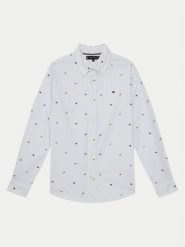 Tommy Hilfiger Koszula KB0KB09555 D Błękitny Regular Fit. Niebieskie koszule chłopięce Tommy Hilfiger, bez wzorów, z bawełny, bez kołnierzyka, bez ramiączek. Za 179.99 zł.
