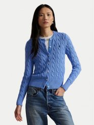 Polo Ralph Lauren Kardigan 211971868009 Błękitny Slim Fit. Niebieskie kardigany damskie Polo Ralph Lauren, xs, bez wzorów, z bawełny. Za 1,199.00 zł.