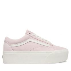 Tenisówki Vans. Czerwone trampki damskie Vans, bez wzorów, bez zapięcia. Za 449.99 zł.