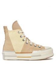 Converse Trampki Chuck 70 Plus Colorblock A03498C Beżowy. Brązowe trampki damskie Converse, bez wzorów, z materiału, bez zapięcia. Za 769.99 zł.