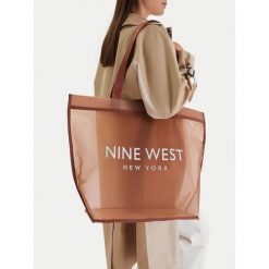 Torebka Nine West. Brązowe shopper bag Nine West, bez wzorów, bez dodatków. Za 79.99 zł.