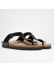 BACKSUN Japonki "Mercure" w kolorze czarnym rozmiar: 37. Czarne klapki damskie Backsun, bez wzorów, z materiału, z otwartym noskiem, bez obcasa, bez zapięcia. Za 128.95 zł.