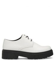 Lasocki Oxfordy WB-ALESSIA-02 Biały. Białe półbuty damskie Lasocki, bez wzorów, ze skóry, bez obcasa, bez zapięcia. Za 159.99 zł.