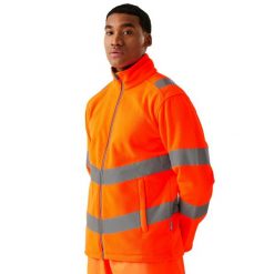 Bluza Polarowa Unisex Dla Dorosłych Odblaskowa. Brązowe bluzy damskie Regatta, m, bez wzorów, z materiału, bez kaptura. Za 119.99 zł.