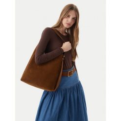 Torebka Tory Burch. Brązowe torebki klasyczne damskie Tory Burch, bez dodatków. Za 2,639.00 zł.