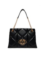 LOVE MOSCHINO Torebka JC4040PP1PLC0000 Czarny. Czarne shopper bag Love Moschino, bez wzorów, ze skóry, bez dodatków. Za 1,099.00 zł.