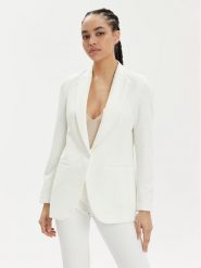 Kontatto Marynarka CO900 Biały Regular Fit. Białe marynarki i żakiety damskie Kontatto, bez wzorów, z syntetyku. Za 469.99 zł.