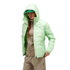 Kurtka Peak Performance damska Elevate Liner Hood Jacket zielona - L. Zielone kurtki damskie Peak Performance, l, bez wzorów, z puchu, bez kaptura. W wyprzedaży za 1,059.00 zł.