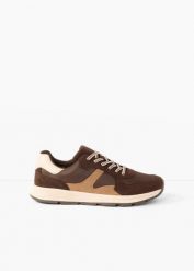 Sneakersy w stylu retro. Brązowe obuwie sportowe casual damskie bonprix, bez zapięcia. Za 129.99 zł.