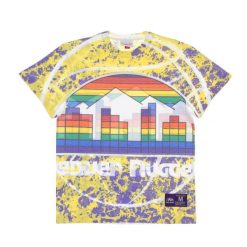 Koszulka Denver Nuggets NBA Jumbotron Submimated. Żółte koszulki damskie Mitchell & Ness, bez wzorów, bez kołnierzyka, bez ramiączek. Za 258.00 zł.