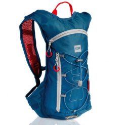 Plecak rowerowy Spokey FUJI z odblaskami i miejscem na bukłak. Niebieskie plecaki Spokey, bez wzorów. W wyprzedaży za 59.99 zł.