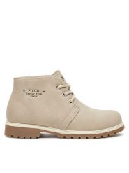 Fila Trapery FFW0466 Szary. Szare trapery damskie Fila, ze skóry, bez zapięcia. Za 269.99 zł.