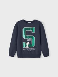 NAME IT Bluza PEANUTS 13210813 Granatowy Regular Fit. Niebieskie bluzy dziewczęce Name it, bez wzorów, z bawełny, bez ramiączek, bez kaptura. Za 159.99 zł.