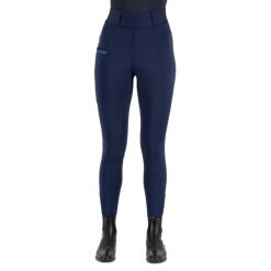 Damskie legginsy jeździeckie z pełną przyczepnością Imperial Riding Comfi Sparks. Niebieskie legginsy damskie IMPERIAL RIDING, s, bez wzorów, z materiału. Za 444.50 zł.