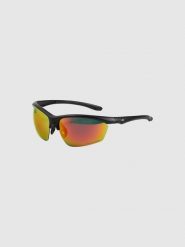 4F Okulary przeciwsłoneczne z multibarwną powłoką - czerwone Uniwersalny. Czerwone okulary przeciwsłoneczne damskie 4F. Za 149.99 zł.