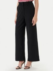 Morgan Spodnie palazzo 242-PBIRD Czarny Wide Leg. Czarne spodnie materiałowe damskie Morgan, bez wzorów, z materiału. Za 299.99 zł.