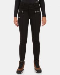 Spodnie softshell damskie Kilpi MAURA-W. Czarne spodnie sportowe damskie Kilpi, bez wzorów, z gumy, narciarskie. Za 344.59 zł.