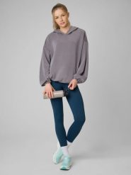 4F Legginsy treningowe szybkoschnące damskie - turkusowe L. Niebieskie legginsy damskie 4F, l, bez wzorów. Za 179.99 zł.