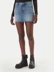 HUGO Spódnica jeansowa Galanie 50561137 Niebieski Regular Fit. Niebieskie spódnice damskie Hugo, s, bez wzorów, z bawełny. Za 399.99 zł.