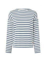 Marie Lund Bluza Kobiety Bawełna biały|niebieski|wielokolorowy, S. Białe bluzy damskie Marie Lund, s, bez wzorów, z bawełny, bez kaptura. Za 249.95 zł.
